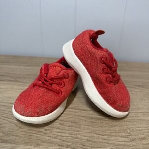 Allbirds Smallbirds Toddler Wool Runner Sneaker SMB |T5 Deep Red Comfy Washable